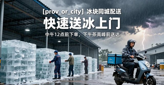 包头冰块同城配送 快速送冰上门